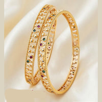 Tanish Art Jewellery Graceful Pota Stone Traditional Bangles Set