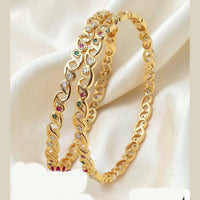 Tanish Art Jewellery Graceful Pota Stone Traditional Bangles Set
