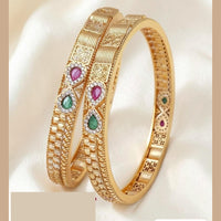 Tanish Art Jewellery Graceful Pota Stone Traditional Bangles Set