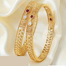 Tanish Art Jewellery Graceful Pota Stone Traditional Bangles Set