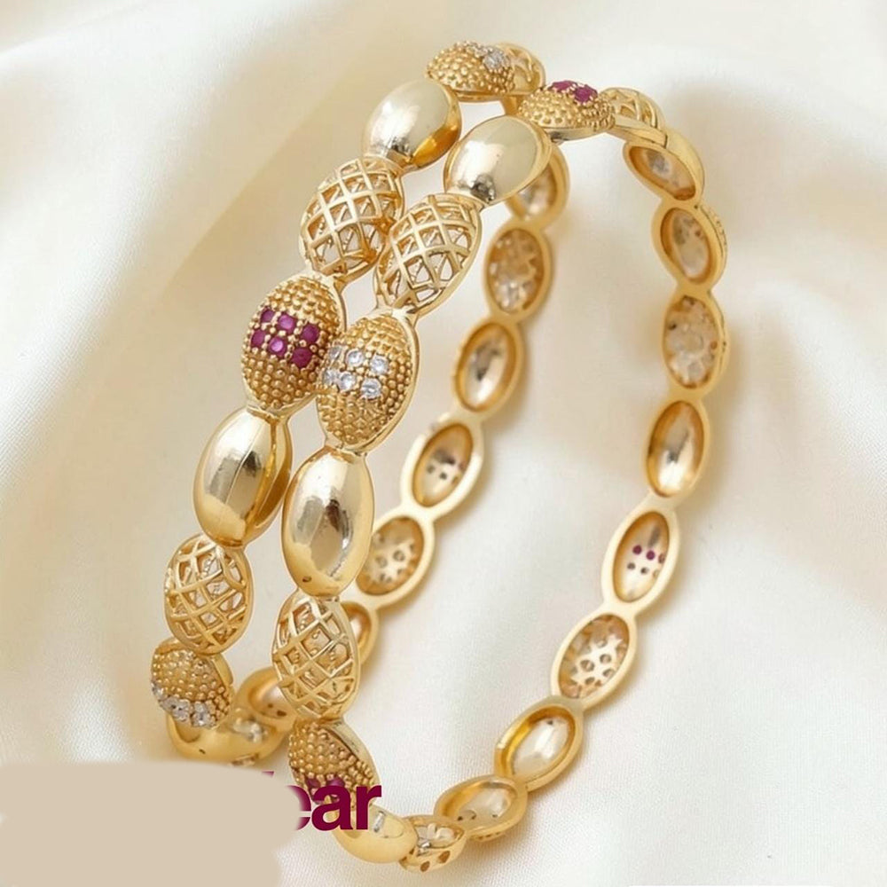 Tanish Art Jewellery Graceful Austrian Stone Bangles Set
