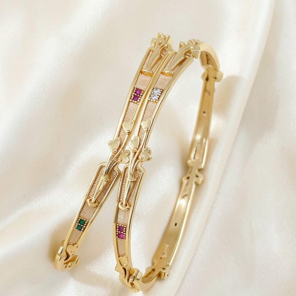 Tanish Art Jewellery Graceful Austrian Stone Bangles Set