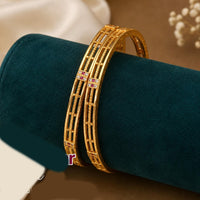 Tanish Art Jewellery Graceful Austrian Stone Bangles Set