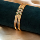 Tanish Art Jewellery Graceful Austrian Stone And Meenakari Bangles Set