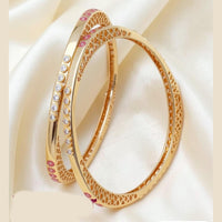 Tanish Art Jewellery Graceful Austrian Stone Bangles Set