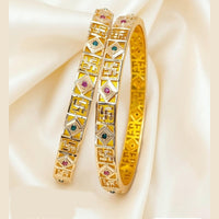 Tanish Art Jewellery Graceful Austrian Stone Bangles Set
