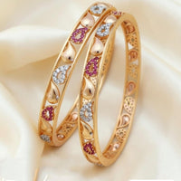 Tanish Art Jewellery Graceful Austrian Stone Bangles Set