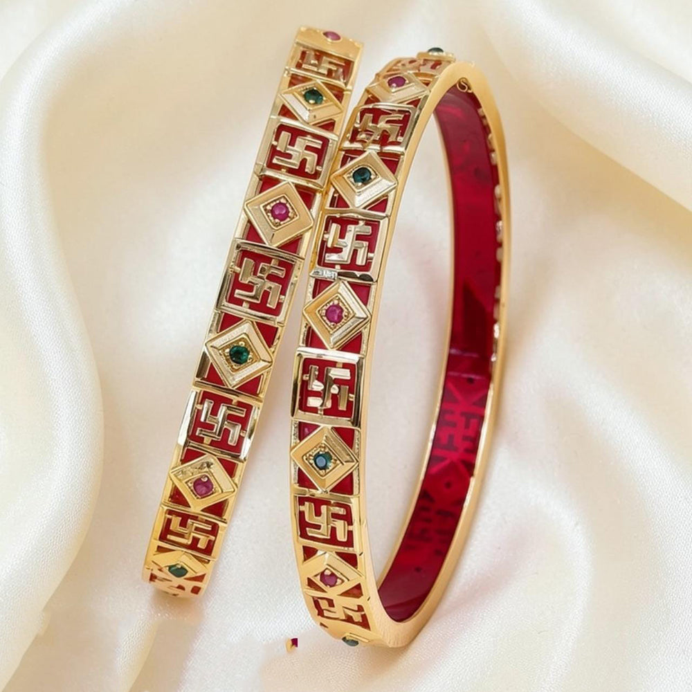 Tanish Art Jewellery Graceful Austrian Stone Bangles Set