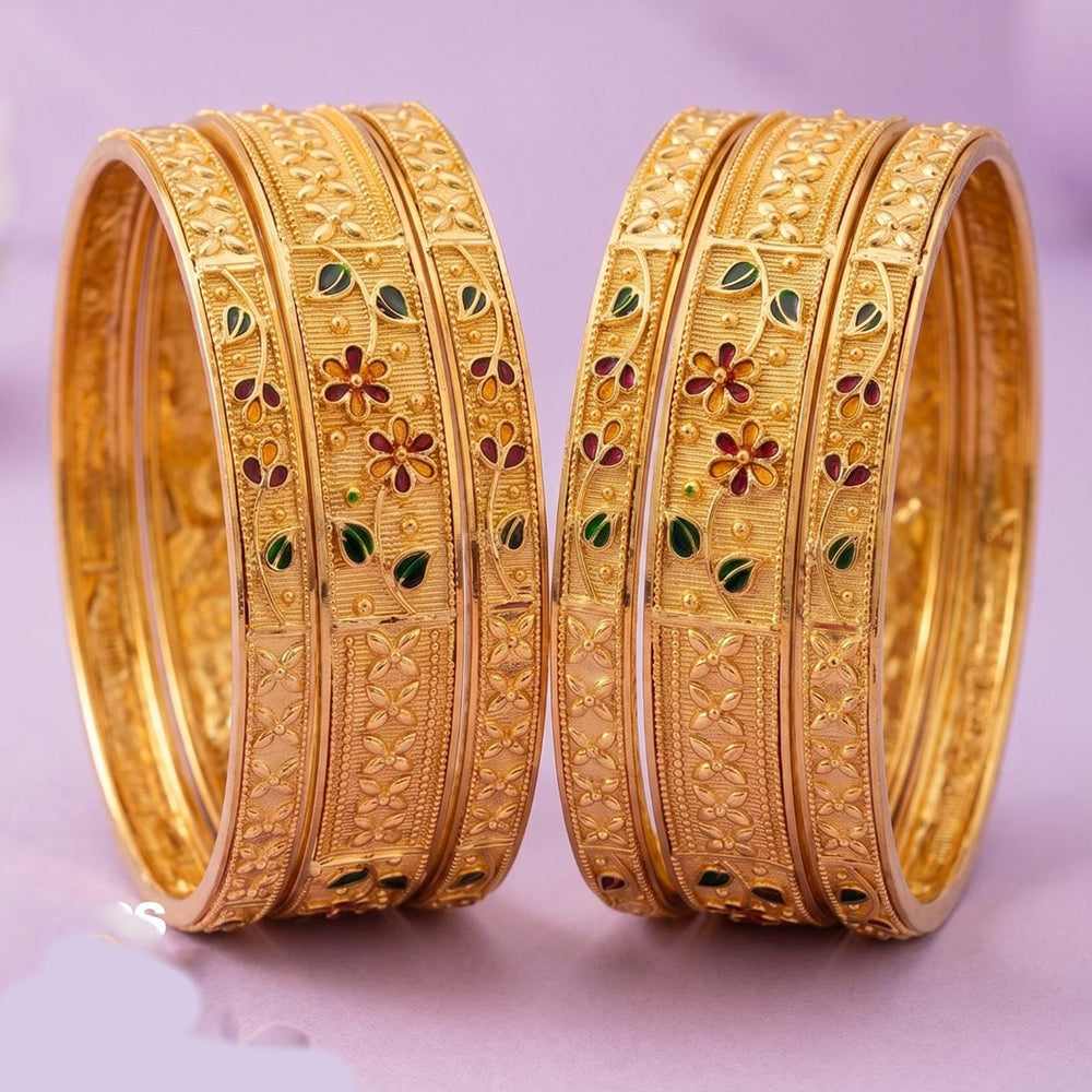 Tanish Art Jewellery Luxury Meenakari Bangles Set