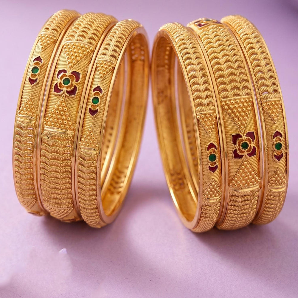 Tanish Art Jewellery Luxury Meenakari Bangles Set
