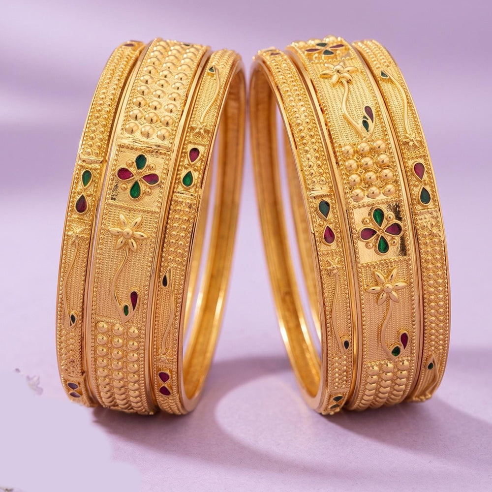 Tanish Art Jewellery Luxury Meenakari Bangles Set