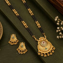 Tanish Art Jewellery Elegant Austrian Stone And Pota Stone Beads Mangalsutra Set