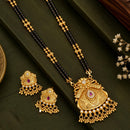 Tanish Art Jewellery Elegant Austrian Stone And Pota Stone Beads Mangalsutra Set