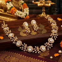 Tanish Art Jewellery Designer American Daimond Necklace Set