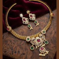 Tanish Art Jewellery Designer American Daimond Necklace Set