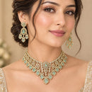 Tanish Art Jewellery Designer American Daimond Choker Necklace Set