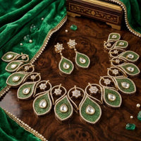 Tanish Art Jewellery Designer American Daimond Necklace Set