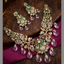 Tanish Art Jewellery Designer American Daimond Necklace Set
