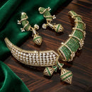 Tanish Art Jewellery Designer American Daimond Choker Necklace Set