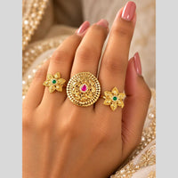 Tanish Art Jewellery Pota Stone Statement Ring