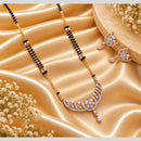 Tanish Art Jewellery Elegant Austrian Stone And Beads Mangalsutra Set