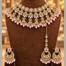 Tanish Art Jewellery Traditional Pota Stone And Beads Choker Necklace Set