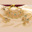 Tanish Art Jewellery Traditional Pota Stone And Beads Choker Necklace Set
