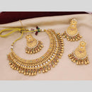 Tanish Art Jewellery Traditional Pota Stone And Beads Choker Necklace Set