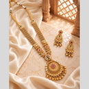 Tanish Art Jewellery Traditional Pota Stone And Beads Long  Necklace Set