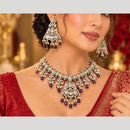 Tanish Art Jewellery Bridal Fashion Polki Kundan Stone And Beads Choker Necklace Set