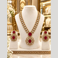 Tanish Art Jewellery Statement Polki Kundan Stone And Austrian Stone Necklace Set