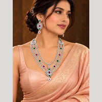 Tanish Art Jewellery Bridal Look American Daimond Necklace Set