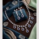 Tanish Art Jewellery Graceful American Diamond Necklace Choker Set