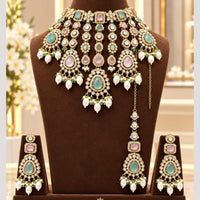 Tanish Art Jewellery Graceful Polki Kundan Necklace Choker Set