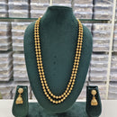 ZF Collection Traditional Beads Double Layer Long Necklace Set 
