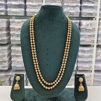 ZF Collection Traditional Beads Double Layer Long Necklace Set 