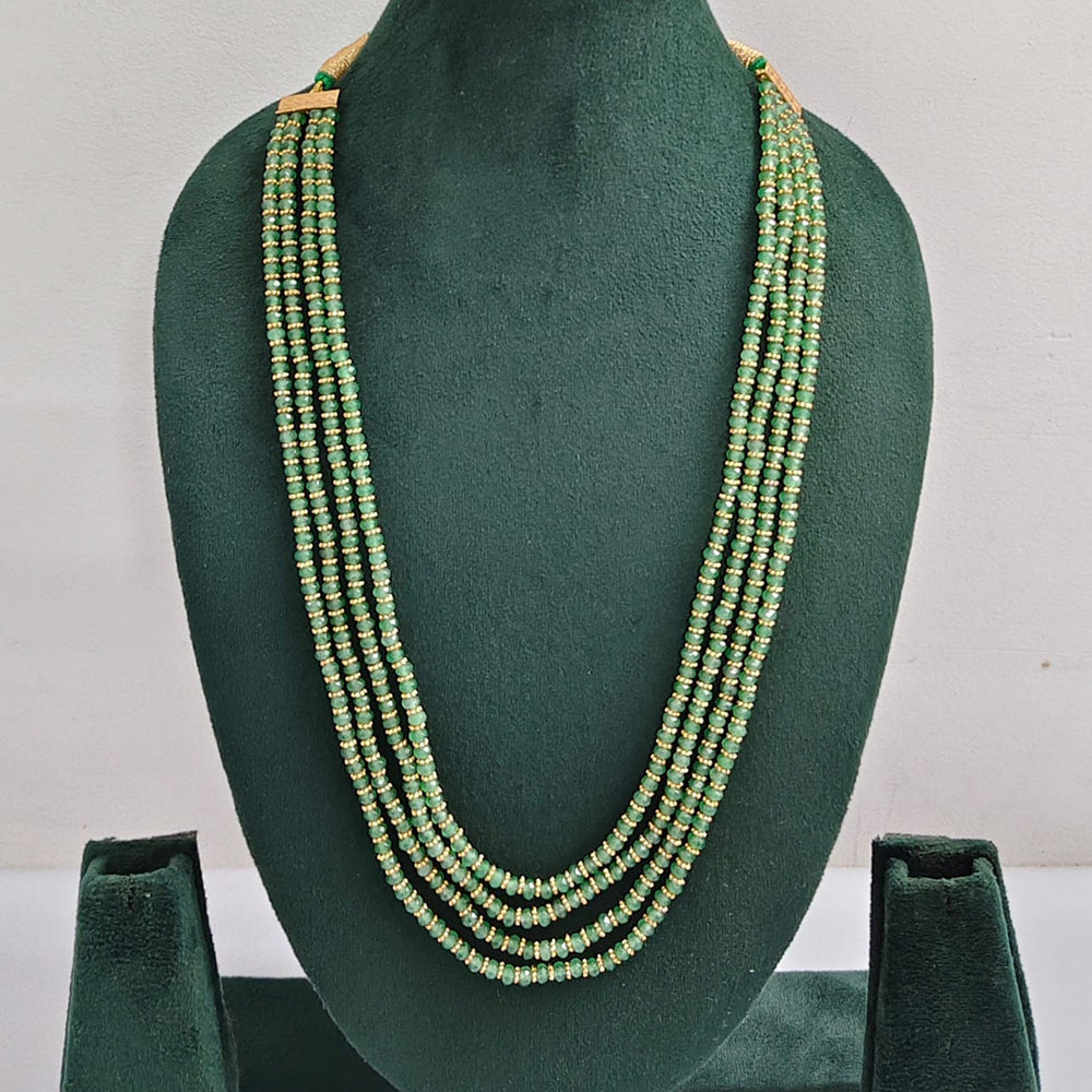 ZF Collection Traditional Beads Multi Layer Long Necklace Set 