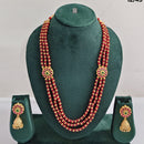 ZF Collection Traditional Pota Stone And Beads Long Necklace Set