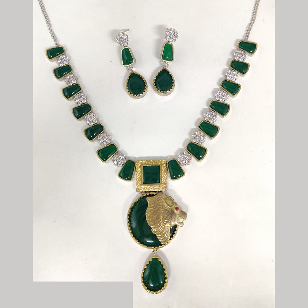 ZF Collection Royal Pota Stone Necklace Set
