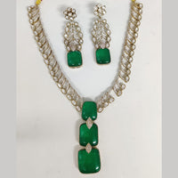 ZF Collection Festive Wear Polki Kundan Stone Necklace Set 