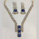 ZF Collection Festive Wear Polki Kundan Stone Necklace Set 