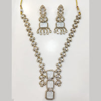 ZF Collection Festive Wear Polki Kundan Stone Necklace Set 