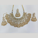 ZF Collection Festive Wear Polki Kundan Stone And Pearl Necklace Set
