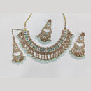 ZF Collection Glamorous Crystal Stone And Beads Necklace Set 