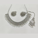 ZF Collection Glamorous Crystal Stone And Beads Necklace Set 