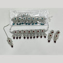 ZF Collection Glamorous Crystal Stone And Beads Choker Necklace Set 