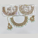 ZF Collection Glamorous Crystal Stone And Beads Necklace Set 