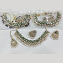 ZF Collection Festive Wear Kundan Stone And Beads Necklace Set