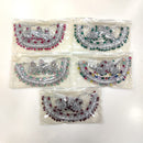 ZF Collection Glamorous Crystal Stone And Pearl Necklace Set