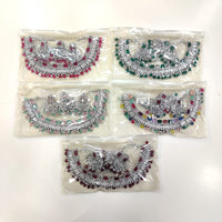 ZF Collection Glamorous Crystal Stone And Pearl Necklace Set
